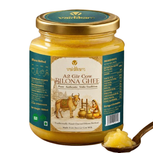 Vaidikam A2 Gir Cow Bilona Ghee โ Shuddh Parampara ka Asli Swad ( 500 gm) Vaidikam Products Pvt Ltd