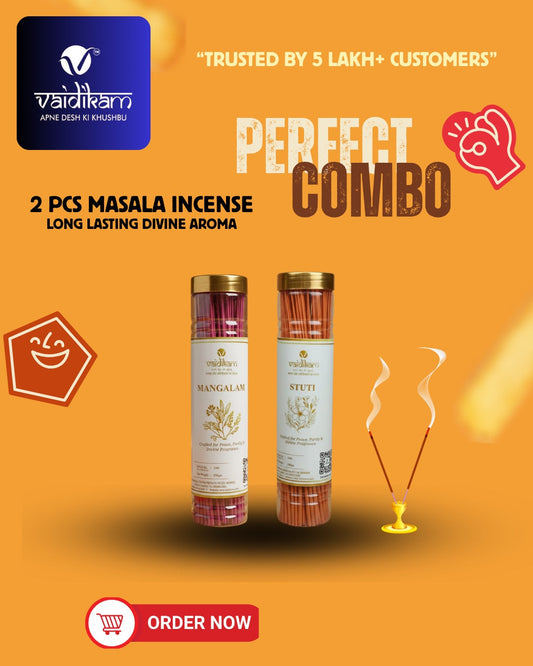 Vaidikam Perfect Combo – Premium Masala Incense for Divine Living Vaidikam Products Pvt Ltd