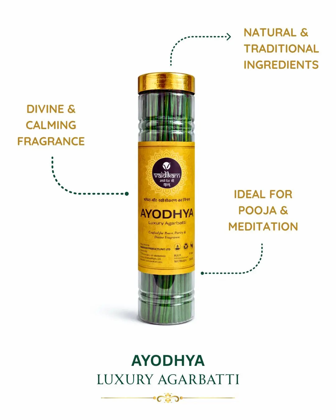 Vaidikam Ayodhya Luxury Incense Stick Vaidikam Products Pvt Ltd