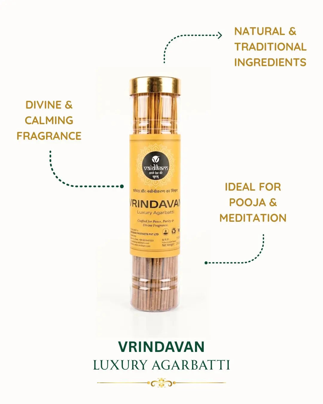Vaidikam Vrindavan Luxury Incense Stick Vaidikam Products Pvt Ltd