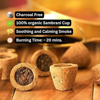 Vaidikam Perfect Combo – 4 Premium Sambrani Cups for Pure Divine Ambience Vaidikam Products Pvt Ltd