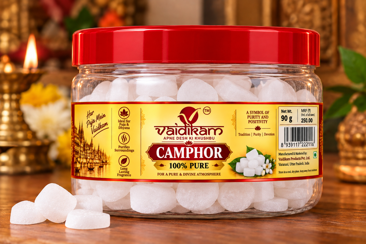 Vaidikam Pure Camphor Tablets (Kapoor) – 90 g Vaidikam Products Pvt Ltd