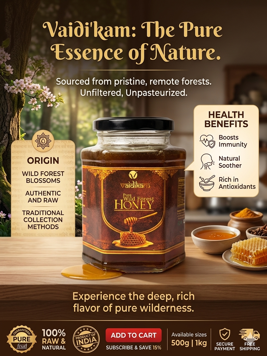 Vaidikam Organic Honey (500 gm) Vaidikam Products Pvt Ltd