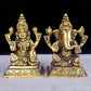 Vaidikam 3 Inch Delightful Brass Laxmi Ganesh Idol Vaidikam Products Pvt Ltd